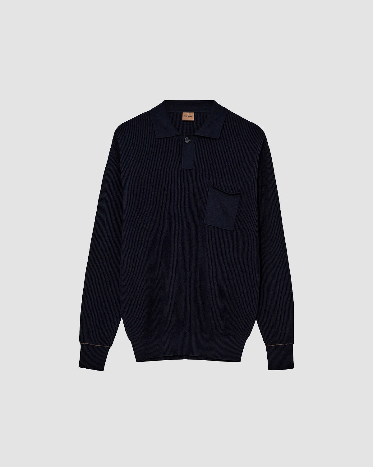 Milner L/S Polo Knit - Navy