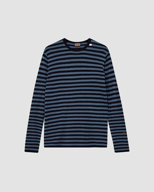 Adam Soft Stripe Knit - Ocean Blue