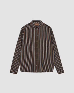 Theo Stripe Shirt - Navy