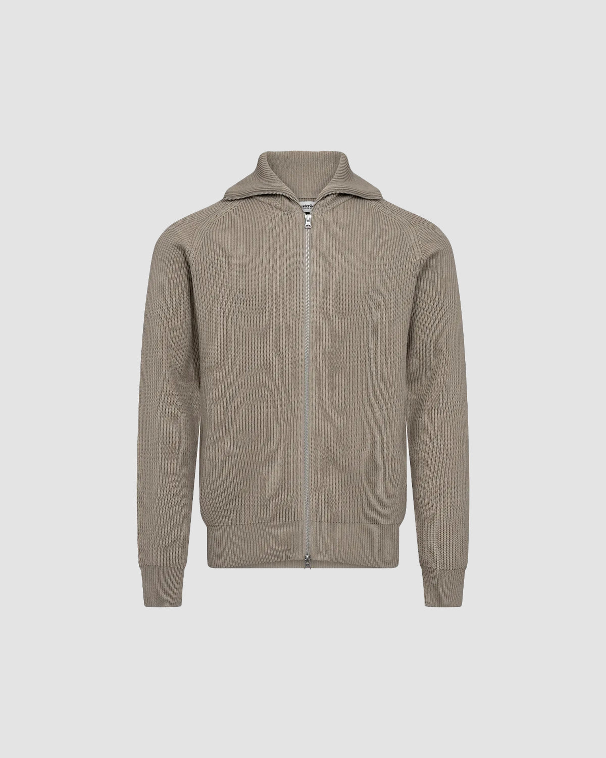 Knitted Full Zip - Sand