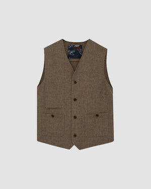 Conor Waistcoat - Brown Latté