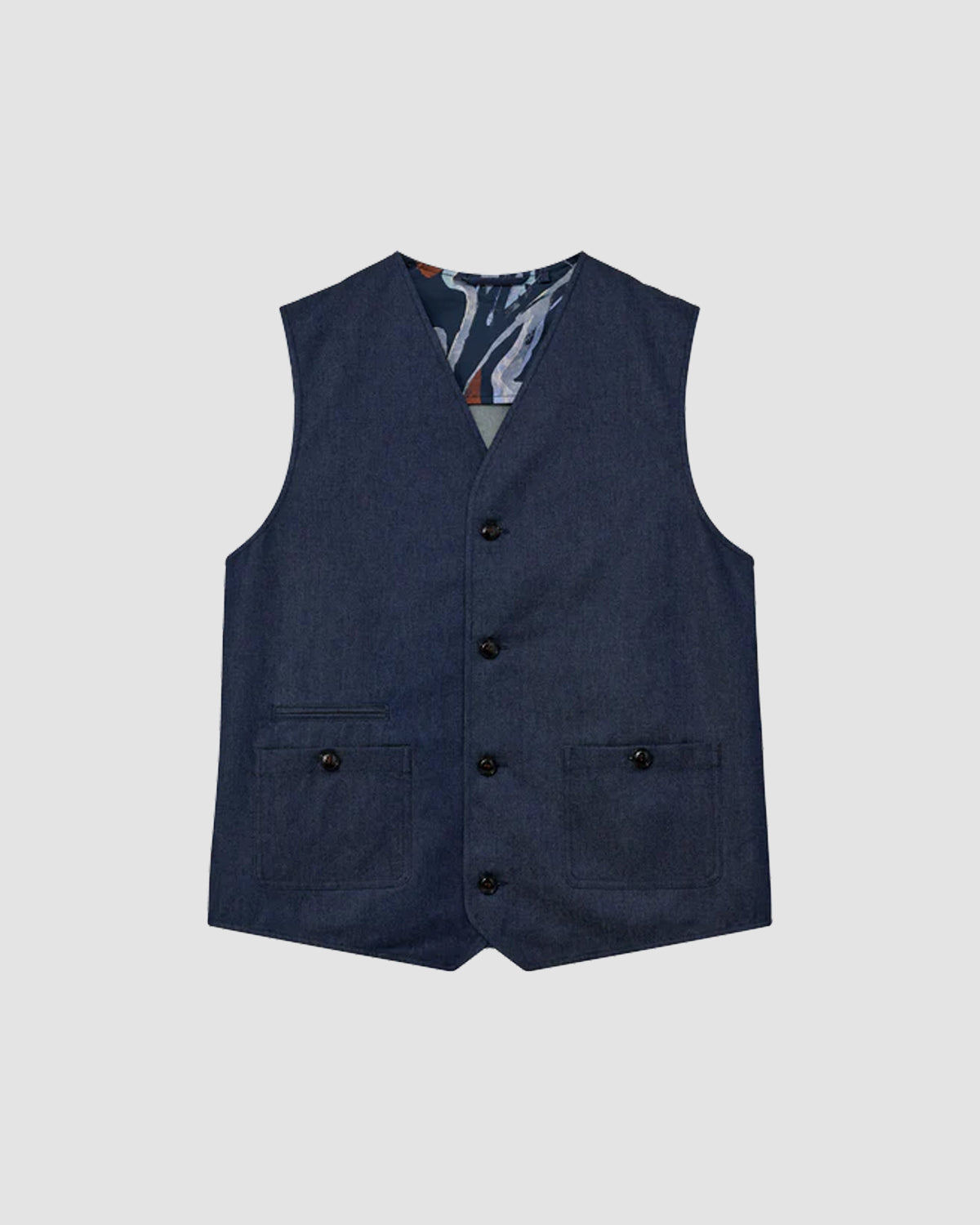 Conor Garson Waistcoat - Indigo Blue