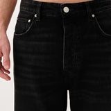 Genoa Original Black Jeans -  Coated Denim