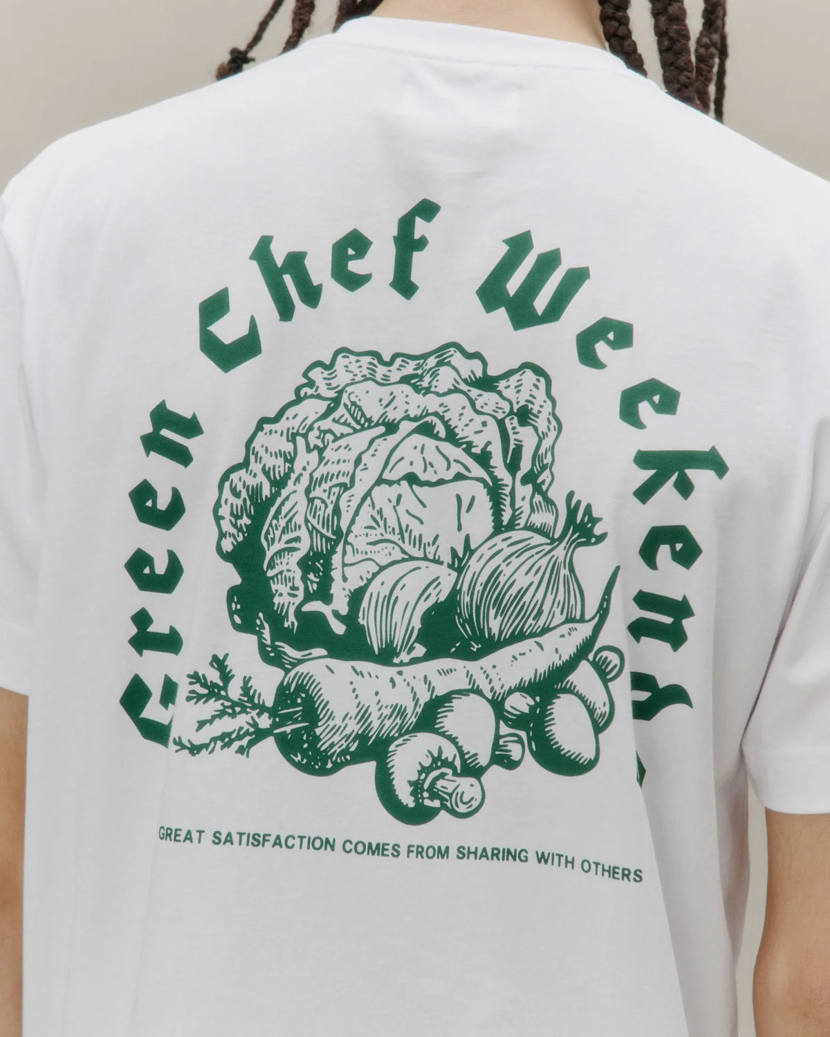 Beat Green Chef T-shirt - White