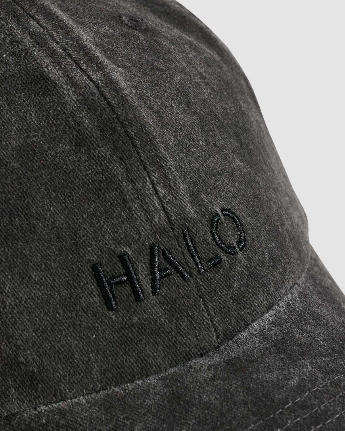 HALO Washed Canvas Cap - Black