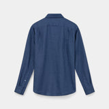 Theo Linen Shirt - Indigo Blue