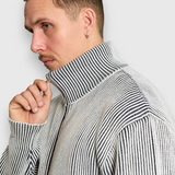 Full Zip Knit - Striped
