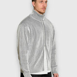 Full Zip Knit - Striped