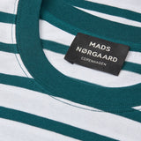 Stripe Frode Tee - Deep Sea/White