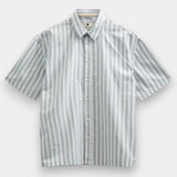 AKotto Poplin Stripe SS Shirt - Light Blue