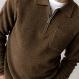 Ryan Soft Polo Knit - Toasted Coconut