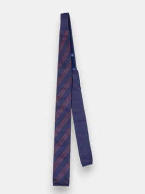 Maze Tie - Indigo Blue