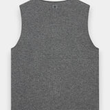 Cess Soft Zip Vest - Charcoal Melange