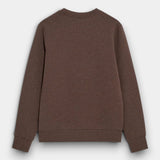 Abel Crew Neck Sweat - Chocolate Melange