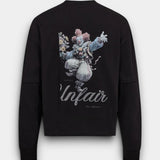 Clown Patchwork LS Tee - Sort