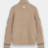 Barnie Cable Rollneck Knit - Incense