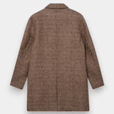 Barkley Tweed Coat - Chocolate Brown Melange