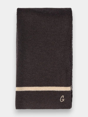 Kyle Wool Scarf - Black Coffee