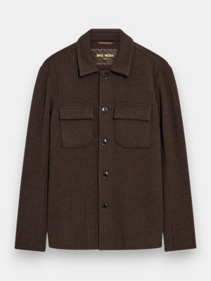 Austin Knit Overshirt - Black Coffee