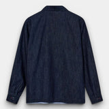 Marcello Chambray Overshirt - Indigo Blue