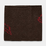 Neckwarmer Rose - Dark Brown