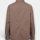 Striped Casual Shirt - Dark Brown