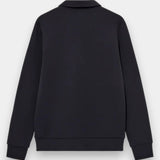 Abel Zip Polo Sweatshirt - Navy