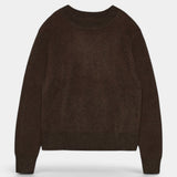 Century Rose Knit - Dark Brown