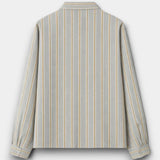 Maza Stripe Shirt - Steel Grey