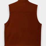 Muddock Wool Waistcoat - Ginger Bread Orange