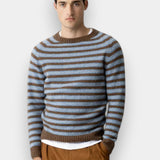 Carlos Stripe Knit - Chocolate Brown