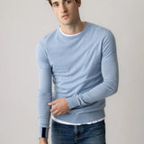 Adam Soft Knit - Light Blue Melange
