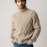 Barnie Cable Rollneck Knit - Incense