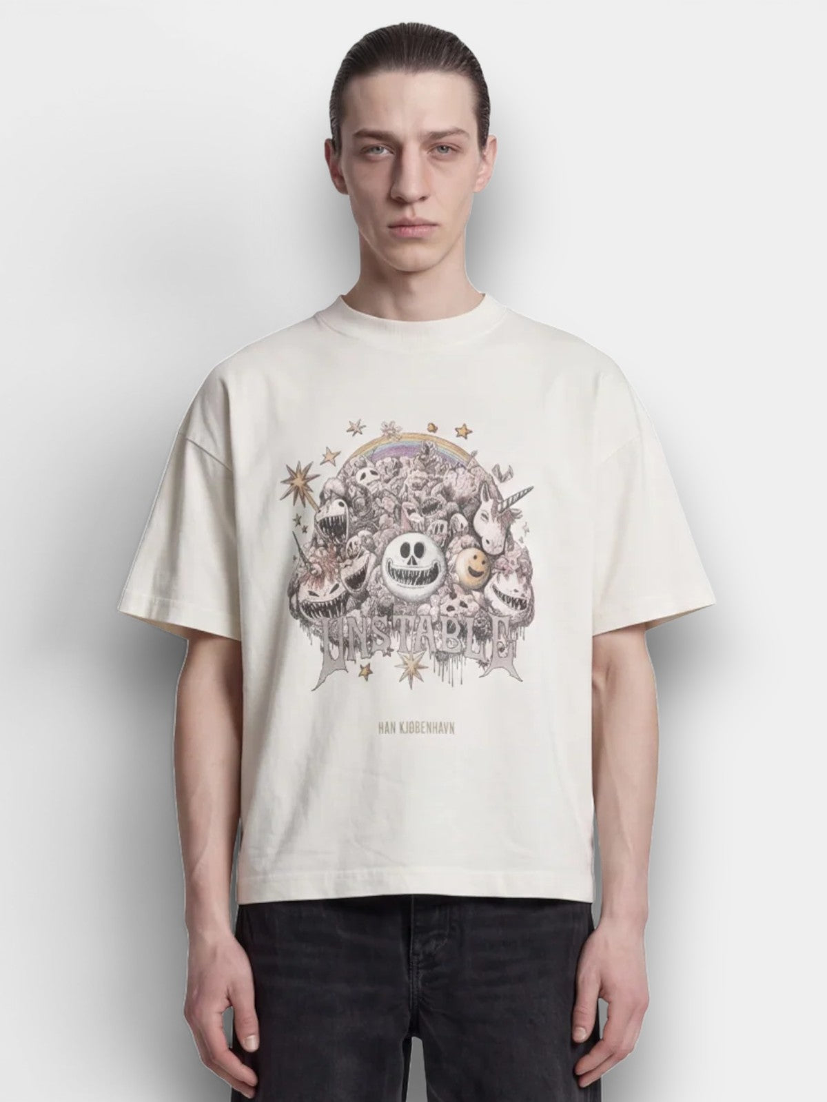 Madhouse Boxy Tee - Dirty White