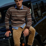 Laporte Pence Knit - Chocolate Brown