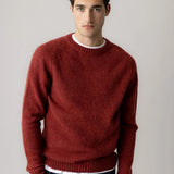 Carlos Crewneck Knit - Burnt Russet