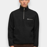 AKToni Wool Halfzip - Caviar