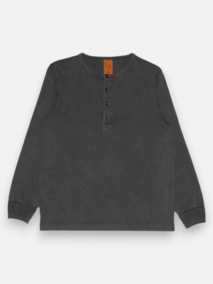 LS Henley Tee -  Washed Antracite