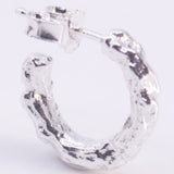 Crunchy Edge Earrings - Sølv