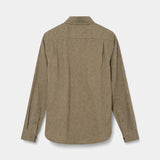 Theo Stripe Shirt - Foss Olive Green