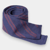 Maze Tie - Indigo Blue