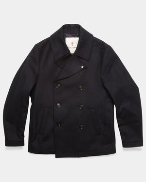 Shiba Melton Coat - Navy