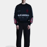 Football LS Knit - Striped