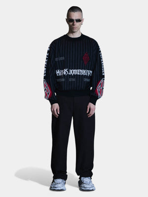 Football LS Knit - Striped