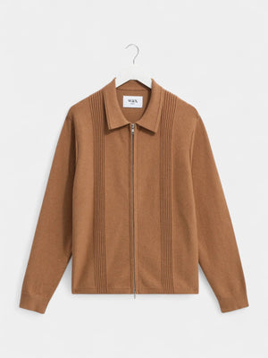 Lennox Knit Polo - Camel