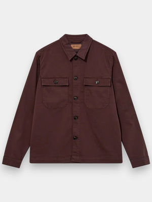 Matteo Soft Overshirt - Black Coffee