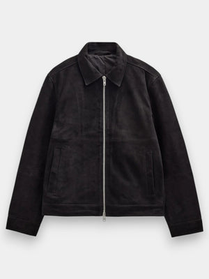 AKCarl Suede Jacket - Caviar