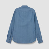 Marco Chambray Shirt - Marine Blue