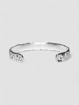 Crunchy Cuff Bracelet - Silver