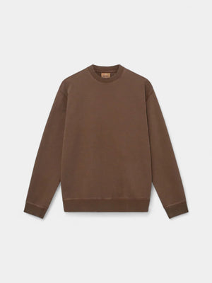 French Faded Sweatshirt - Brun